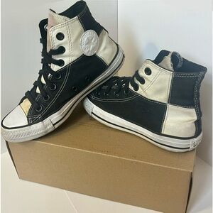 Converse: checkered high tops
